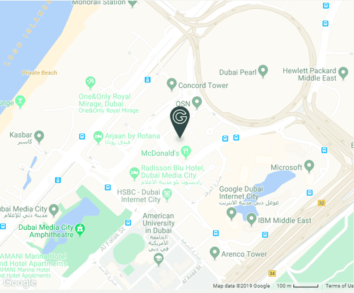 Map of Doha, Qatar